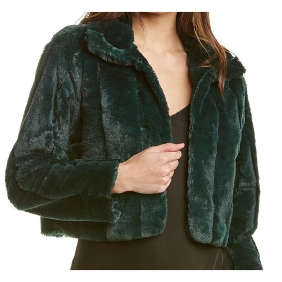 Laundry By Shelli Segal Jackets & Blazers - Laundry by Shelli Seagal Faux Fur Shrug Emerald size L